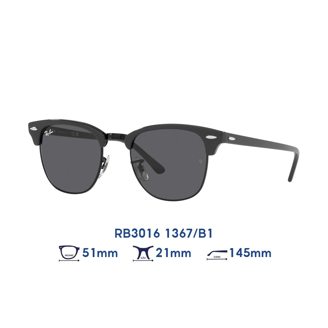  Kính mát RAYBAN RB3016 1367/B1 