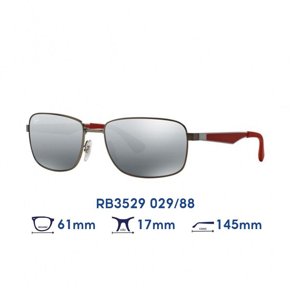  Kính mát RAYBAN RB3529 029/88 