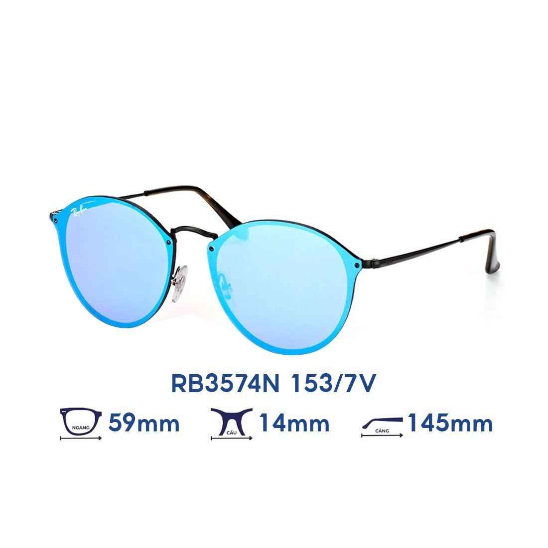  Kính mát Rayban RB3574N 153/7V 