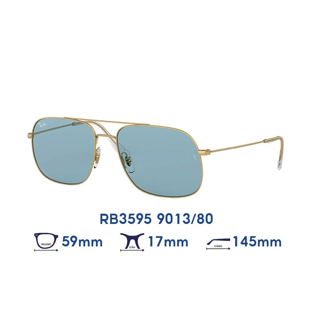  Kính mát Rayban RB3595 9013/80 