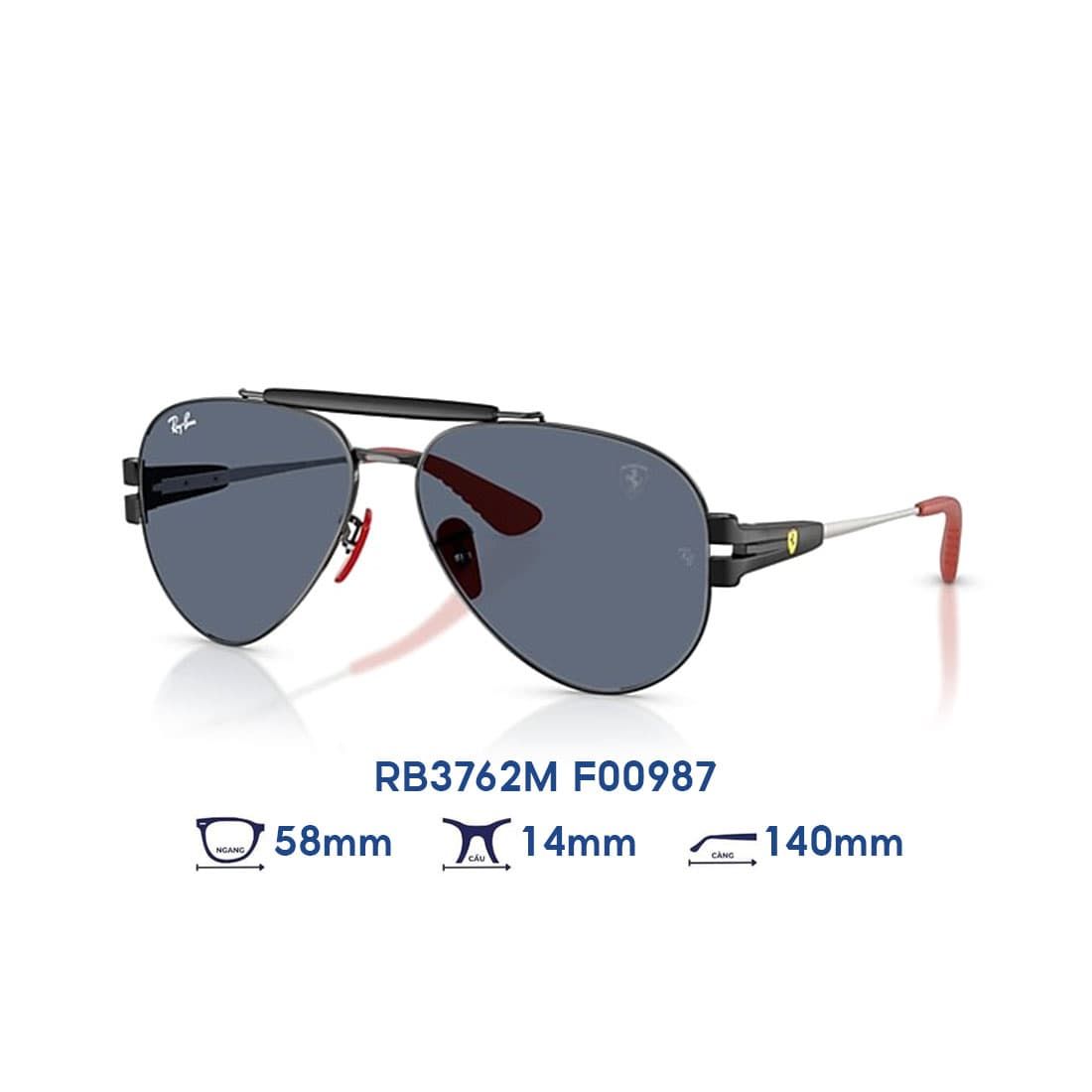 Kính mát RAYBAN Scuderia Ferrari RB3762M F00987 