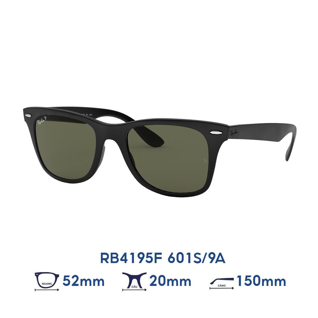  Kính mát RAYBAN RB4195F 601S/9A + Tặng phiếu mua hàng trị giá 500.000 vnđ 