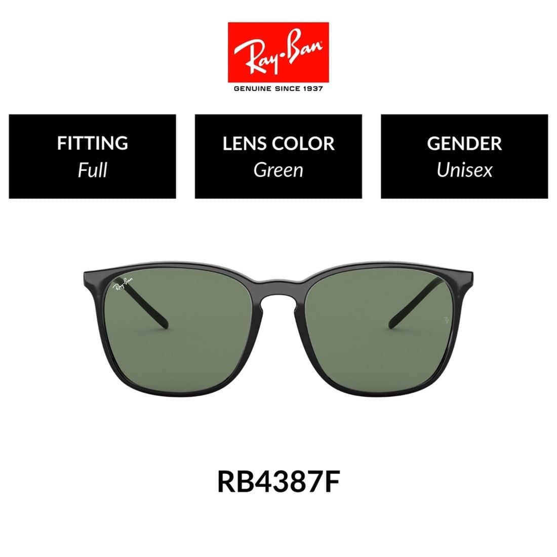Kính mát RAYBAN RB4387F 901/71