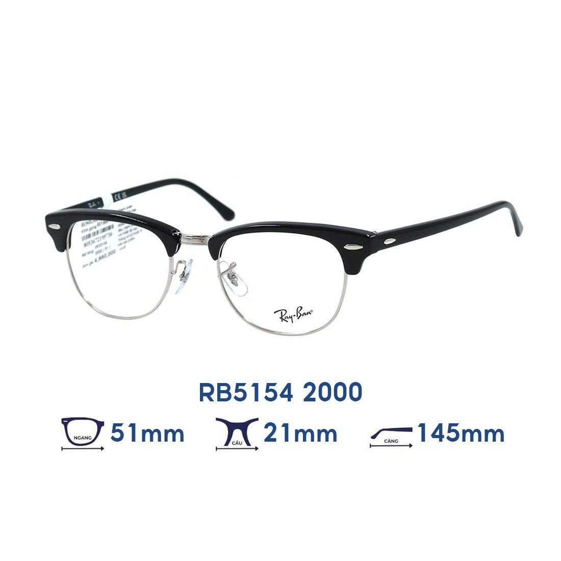  Gọng kính RAYBAN RB5154 2000 