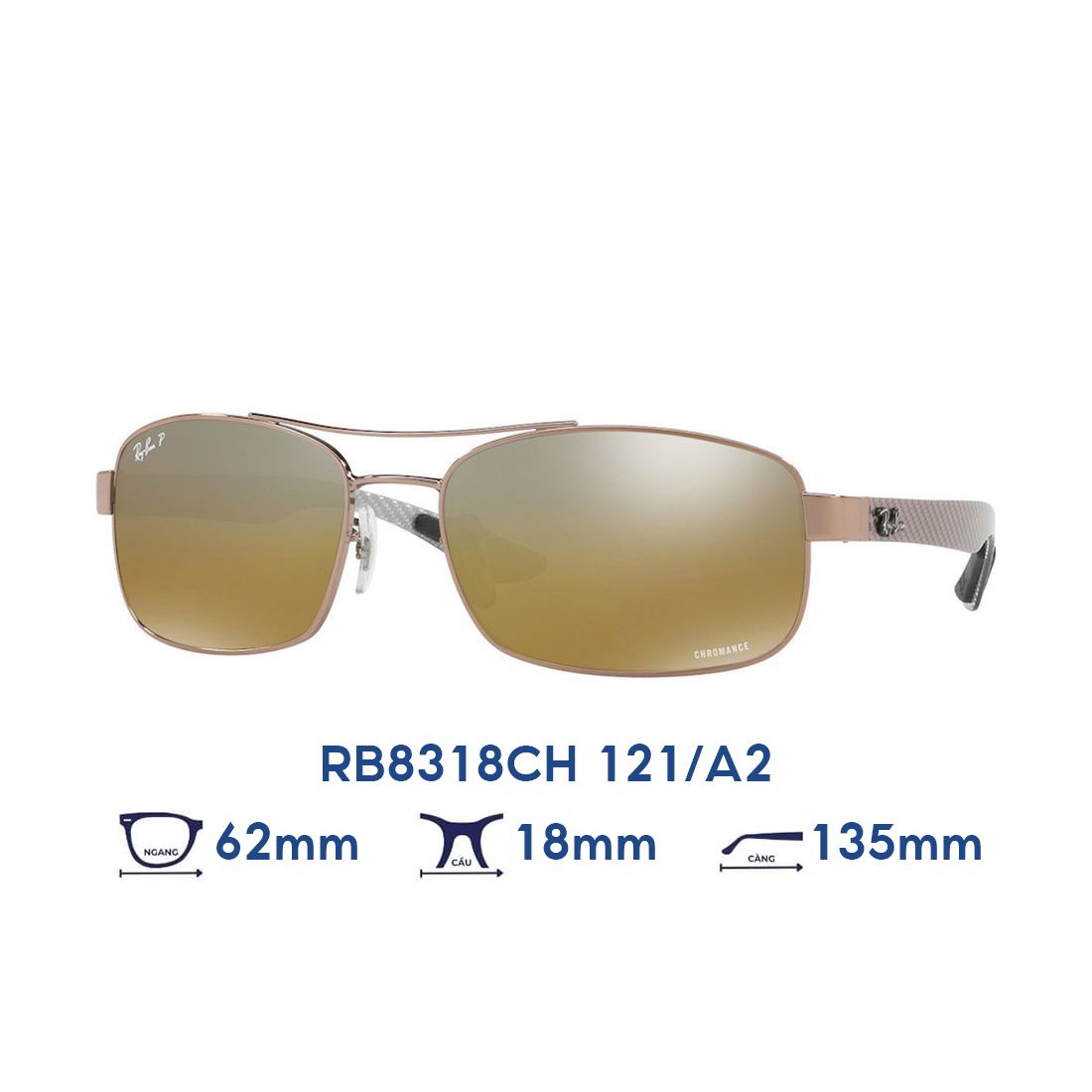  Kính mát Rayban RB8318CH 121/A2 