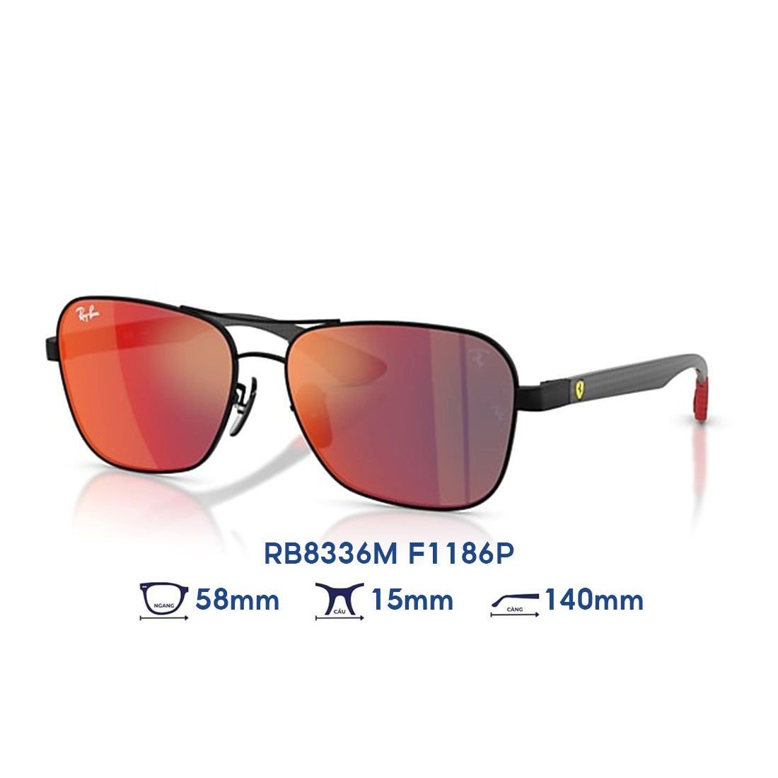  Kính mát RAYBAN Scuderia Ferrari RB8336M F1186P 