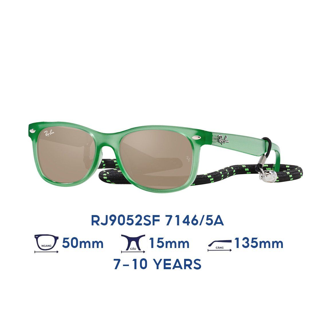  Kính mát trẻ em Kids RAYBAN RJ9052SF 7146/5A 