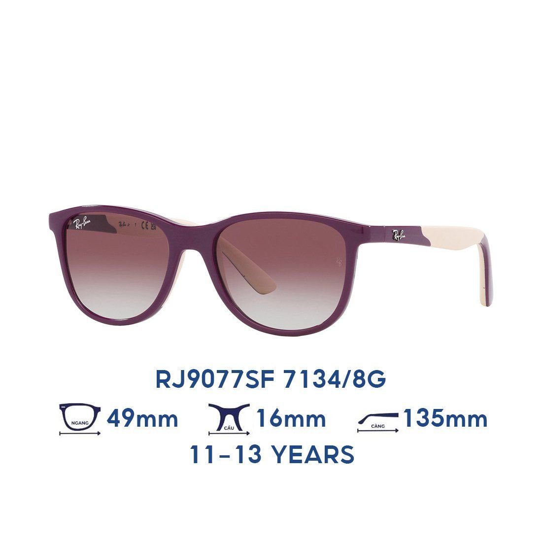  Kính mát trẻ em Kids RAYBAN RJ9077SF 7134/8G 