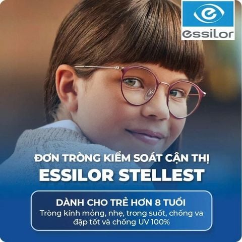 Tròng Kính Stellest Essilor 1.59 Airwear - Giải Pháp Kiểm Soát Cận Thị 67% Cho Trẻ Em