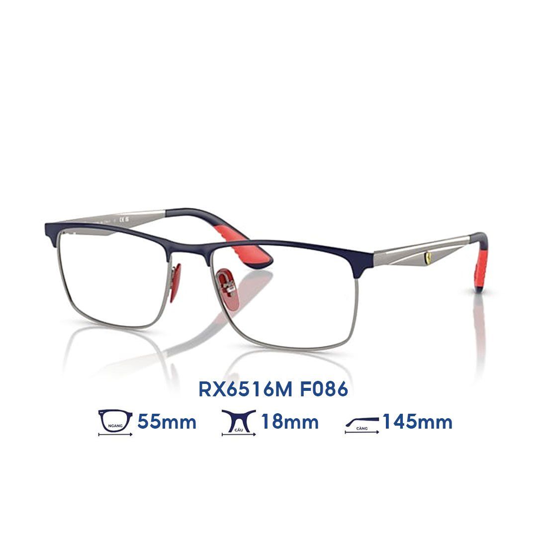  Gọng kính RAYBAN Scuderia Ferrari RX6516M F086 