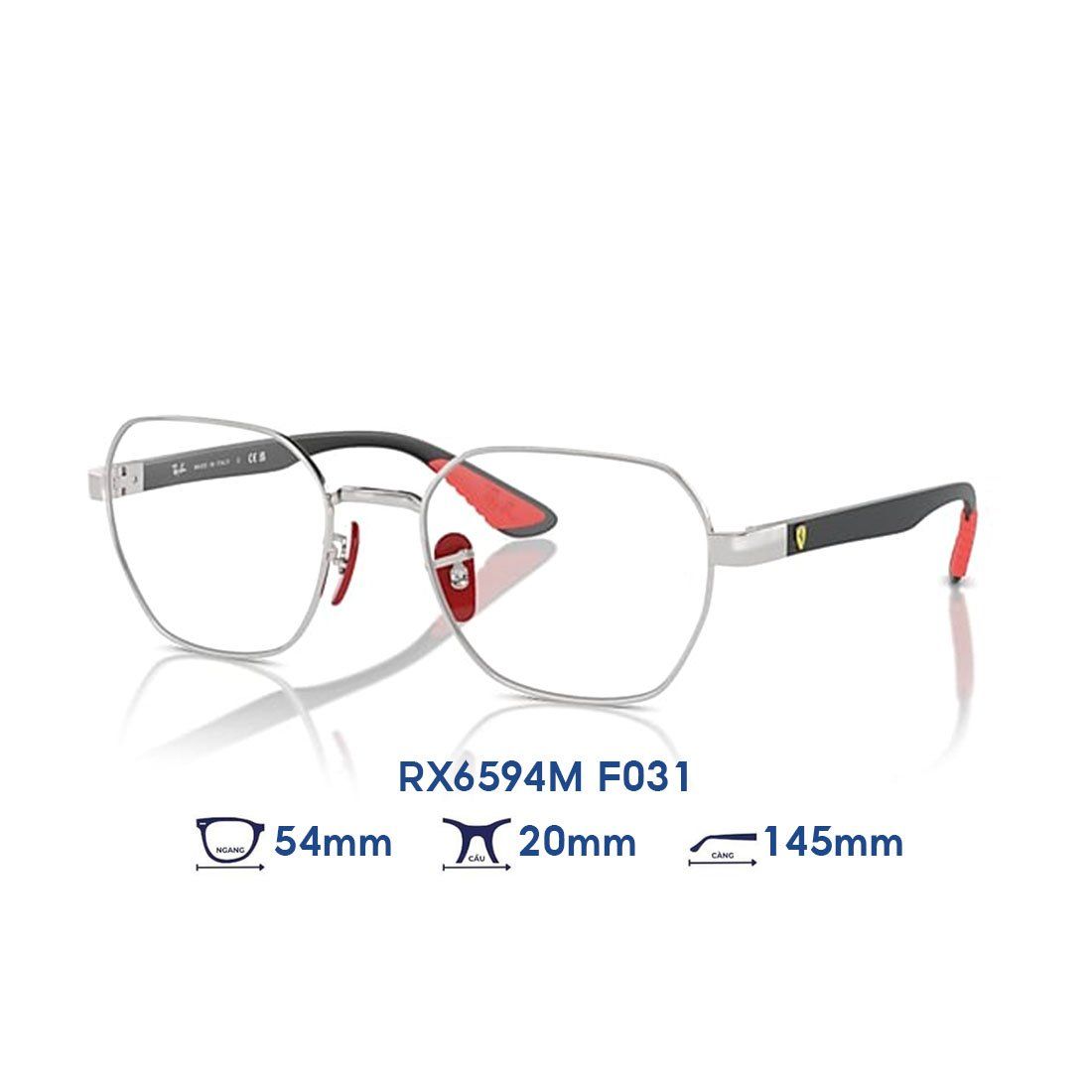  Gọng kính RAYBAN Scuderia Ferrari RX6594M F031 