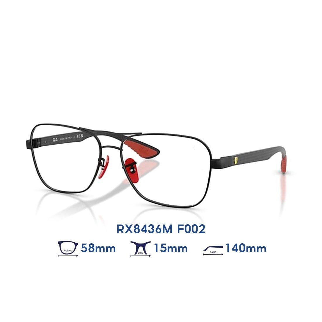  Gọng kính RAYBAN Scuderia Ferrari RX8436M F002 