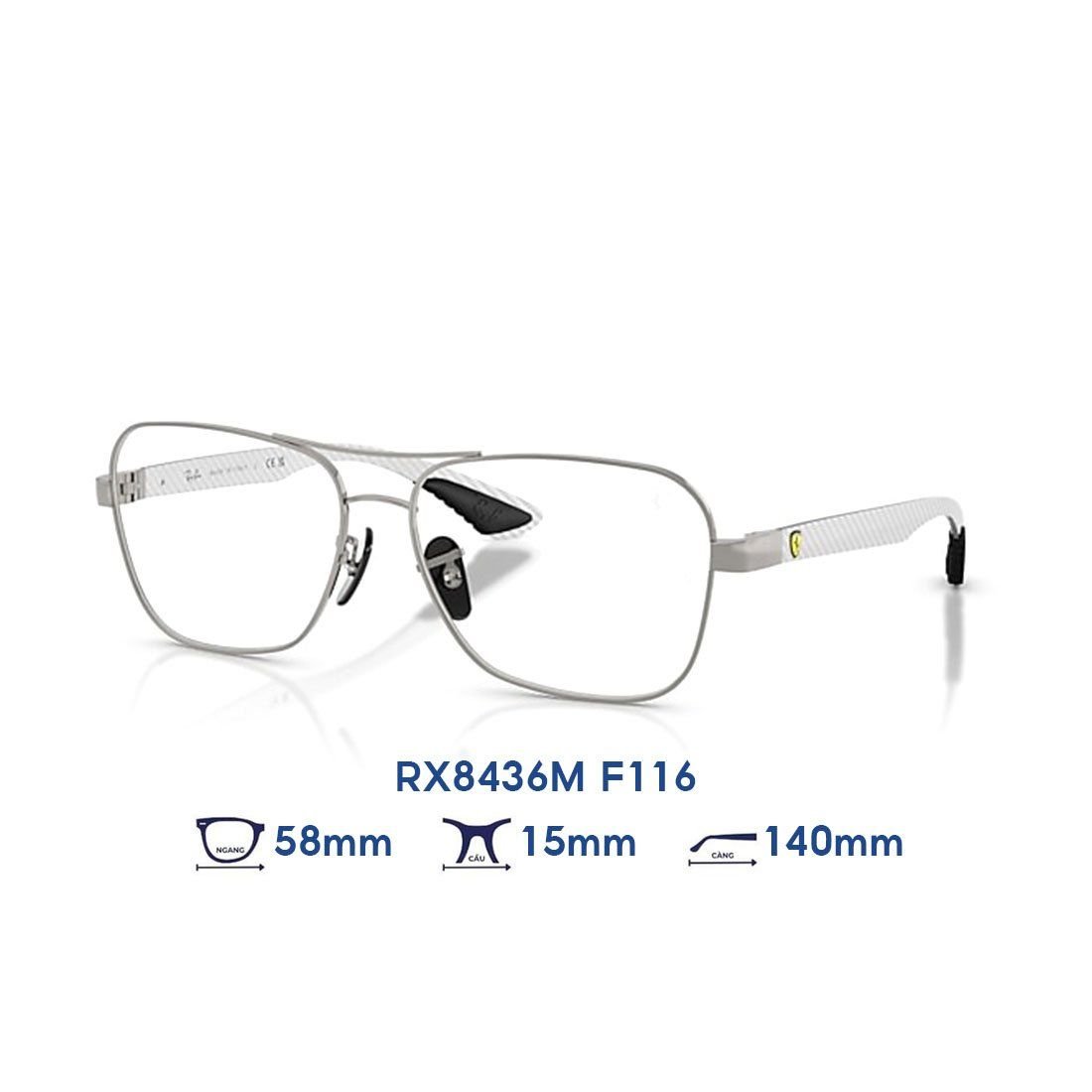  Gọng kính RAYBAN Scuderia Ferrari RX8436M F116 