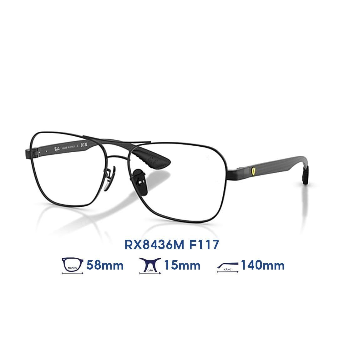  Gọng kính RAYBAN Scuderia Ferrari RX8436M F117 