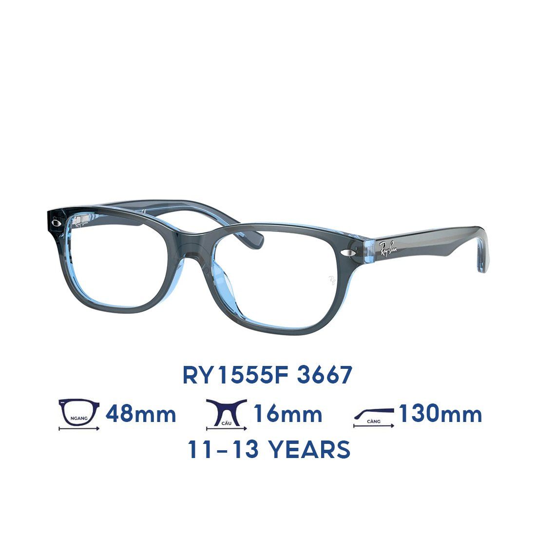  Gọng kính trẻ em Kids RAYBAN RY1555F 3667 