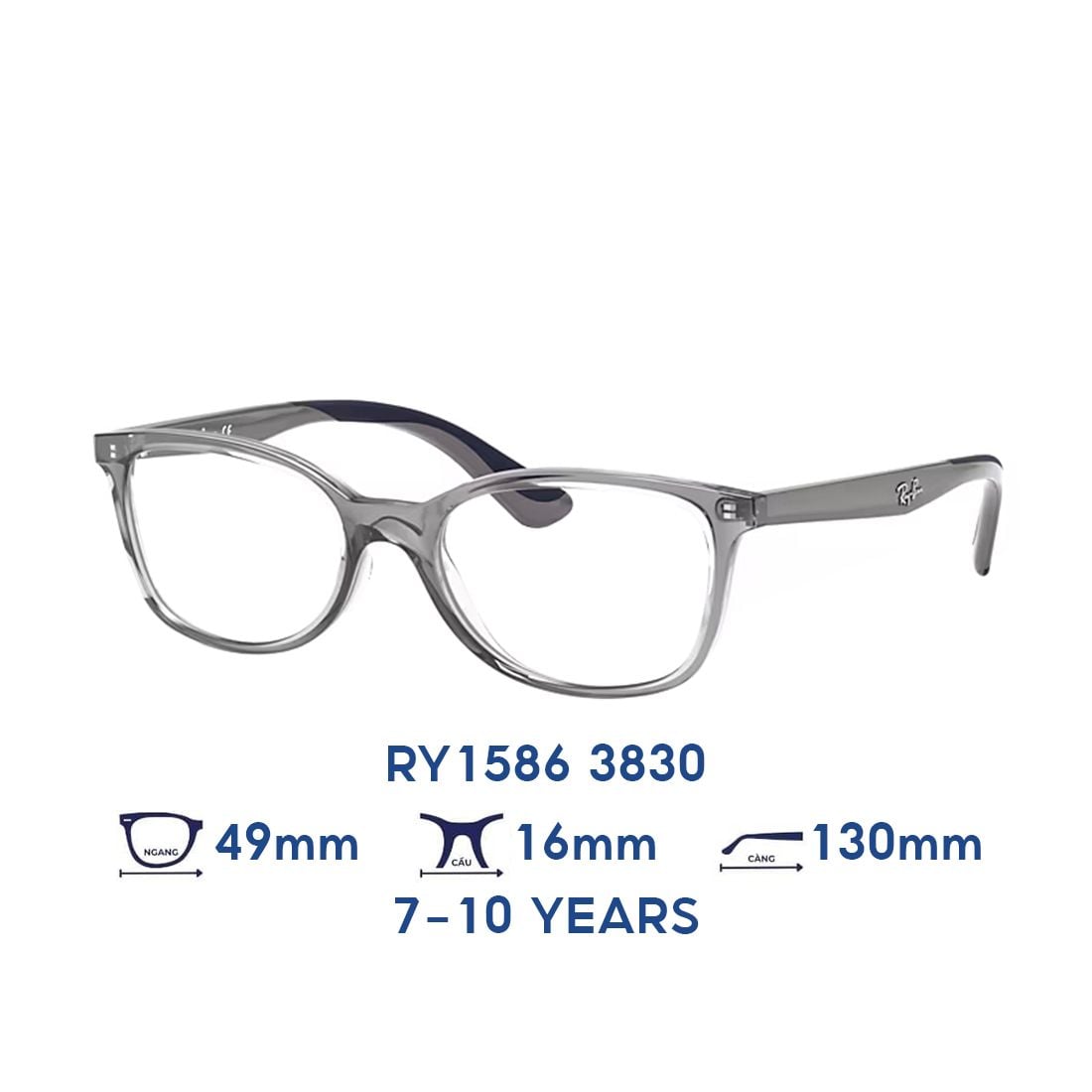  Gọng kính trẻ em Kids RAYBAN RY1586 3830 