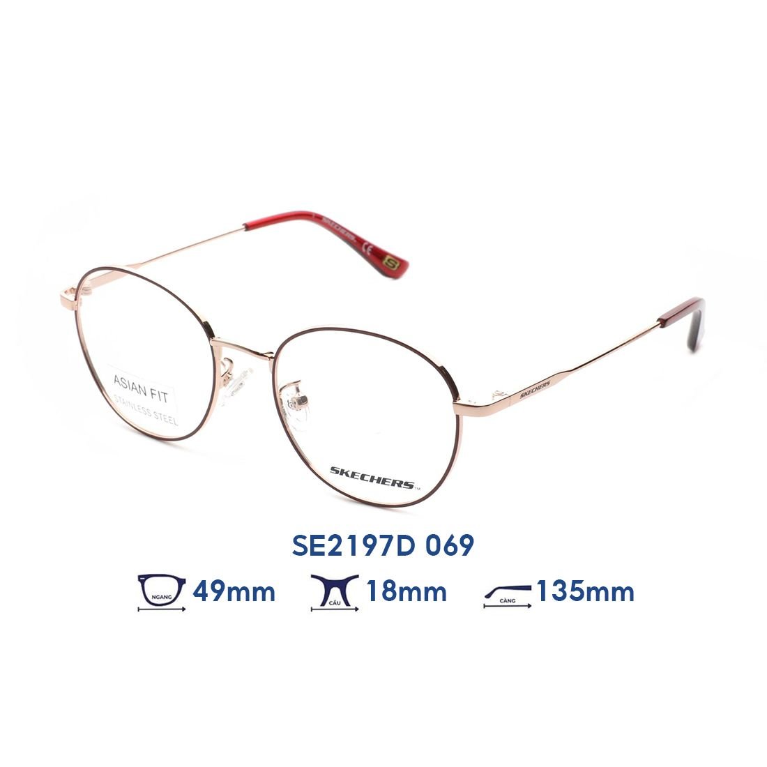  Gọng kính SKECHERS SE2197D 069 