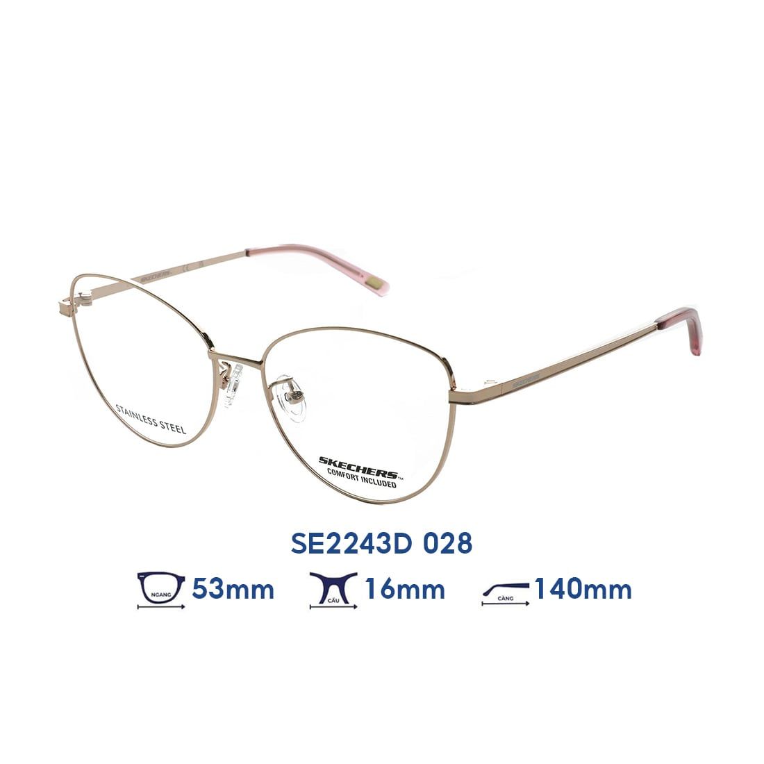  Gọng kính SKECHERS SE2243D 028 
