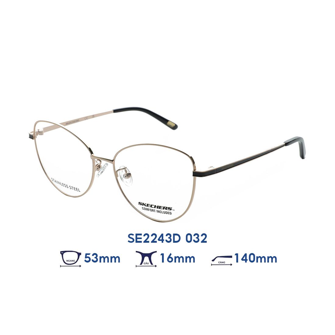  Gọng kính SKECHERS SE2243D 032 