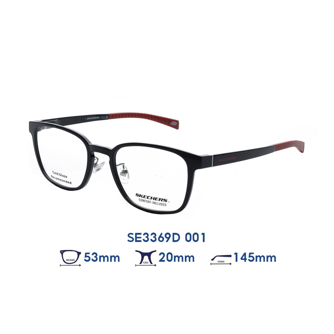  Gọng kính SKECHERS SE3369D 001 