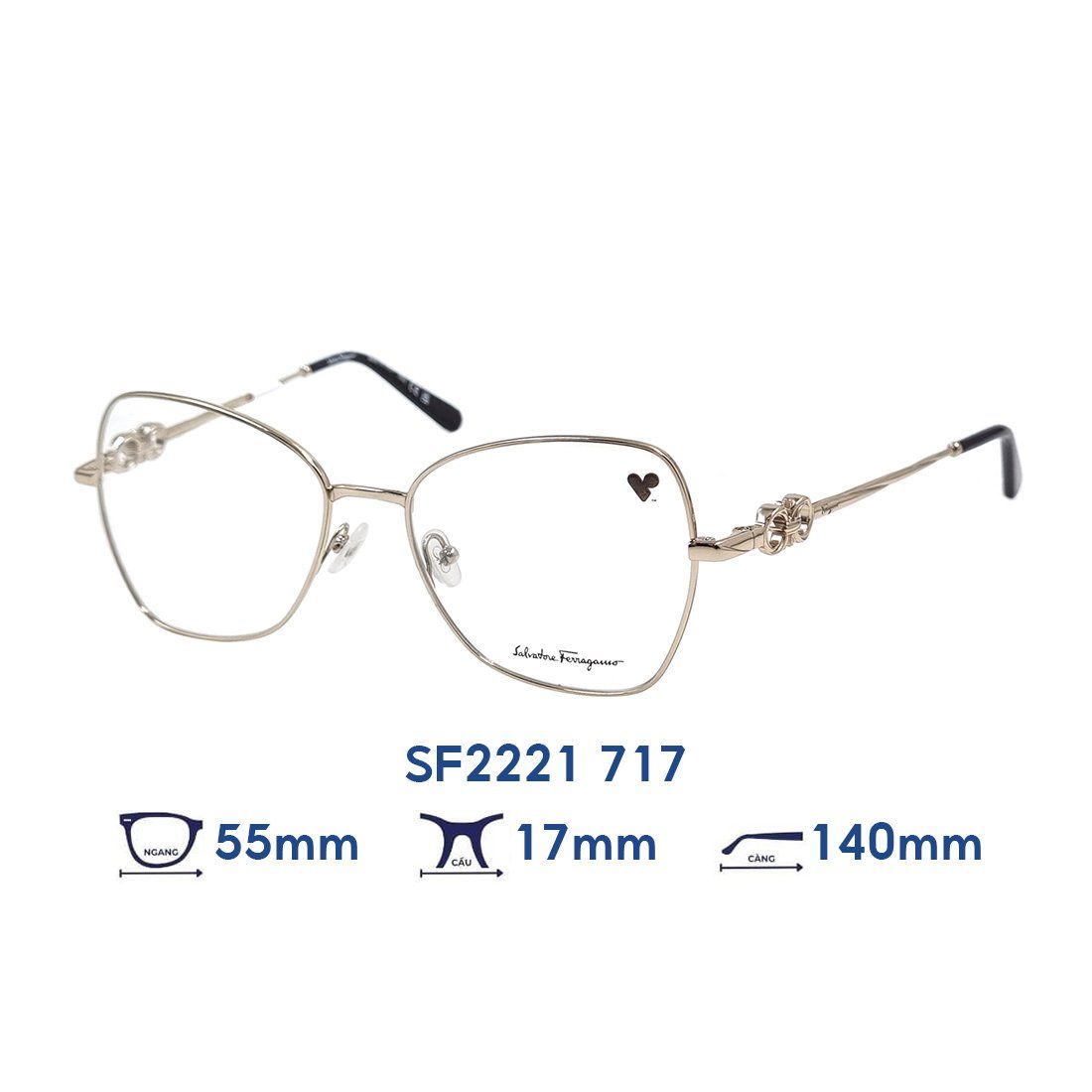  Gọng kính Salvatore Ferragamo SF2221 717 