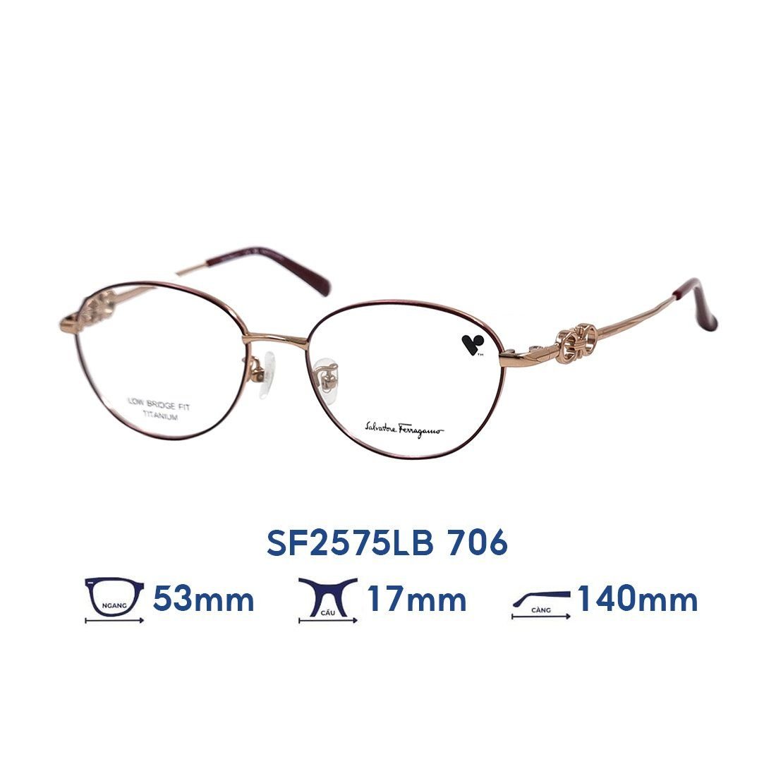  Gọng kính Salvatore Ferragamo SF2575LB 706 