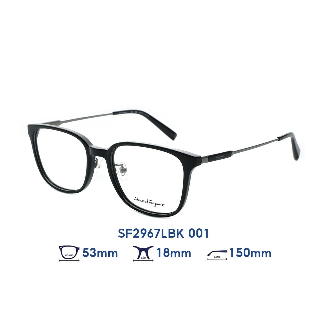  Gọng kính Salvatore Ferragamo SF2967LBK 001 