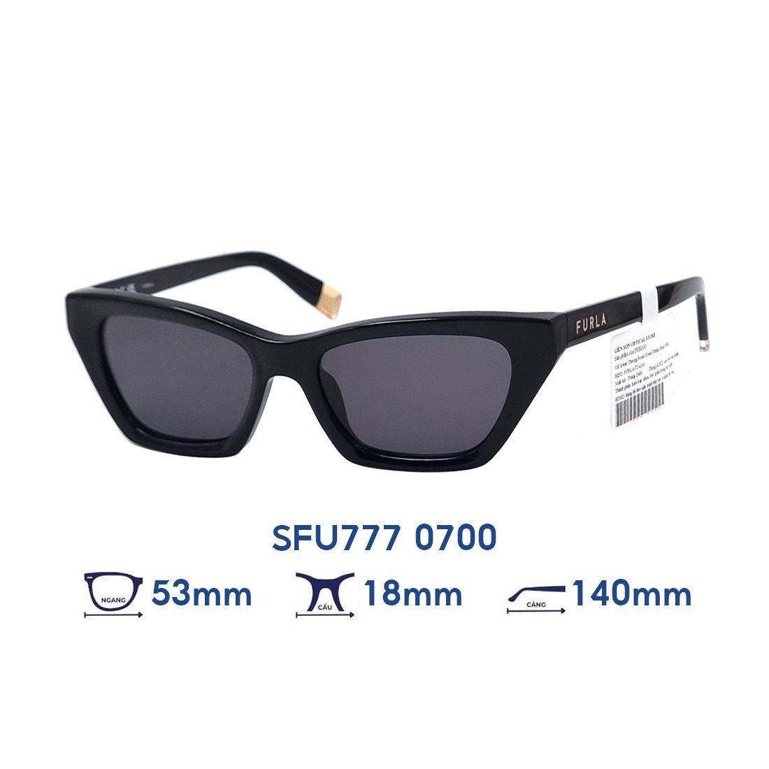  Kính mát FURLA SFU777 0700 