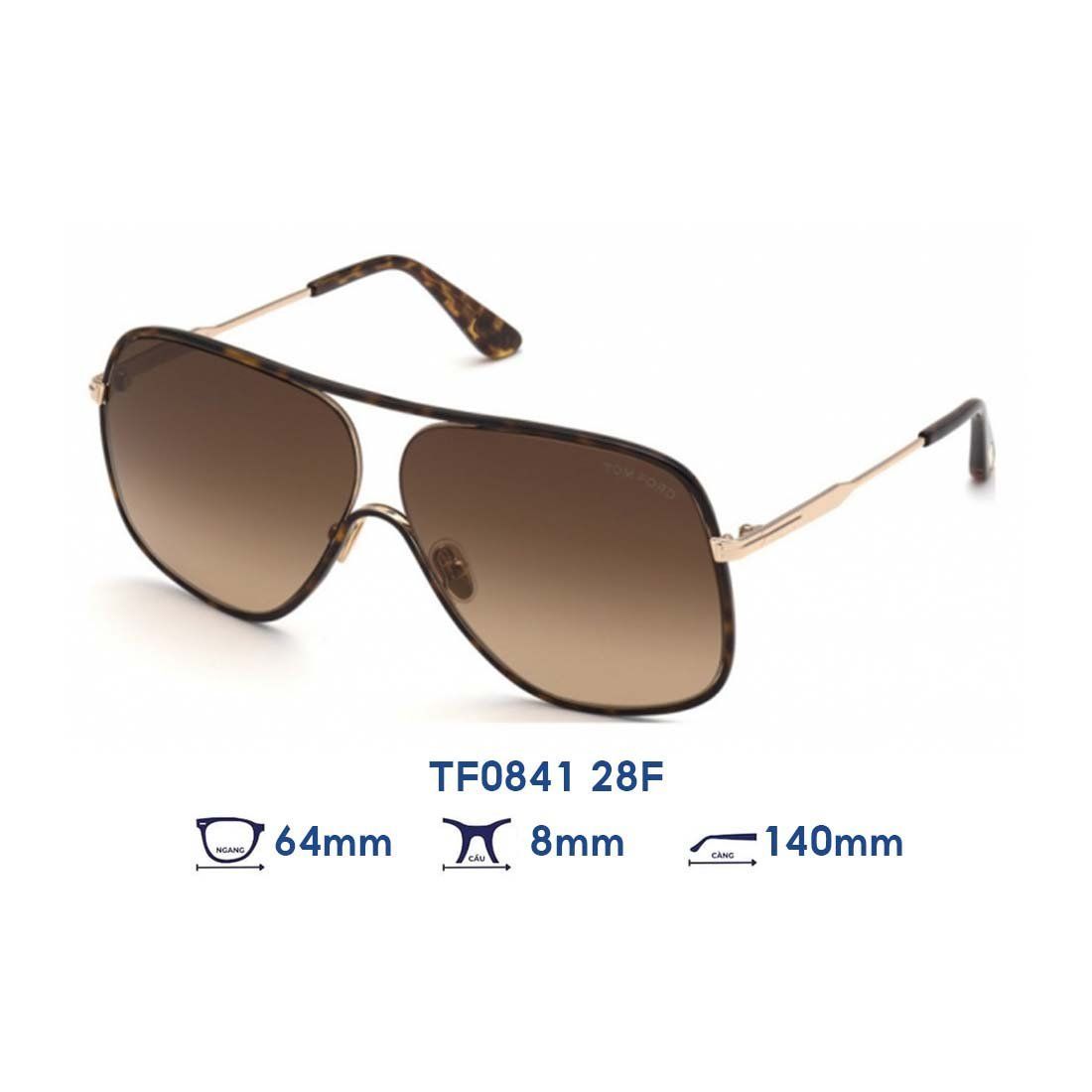  Kính mát Tom Ford TF0841 28F 