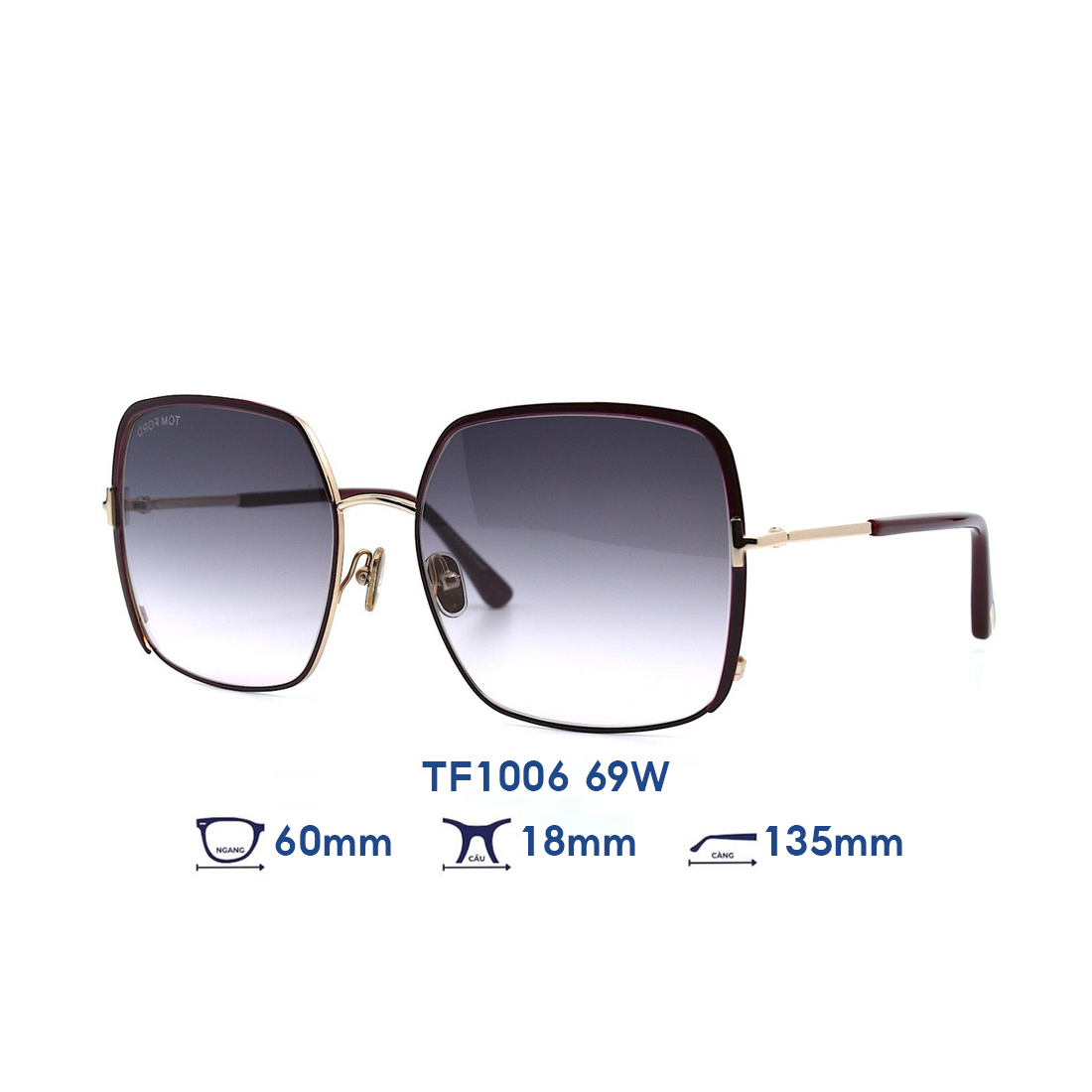  Kính mát Tom Ford TF1006 69W 