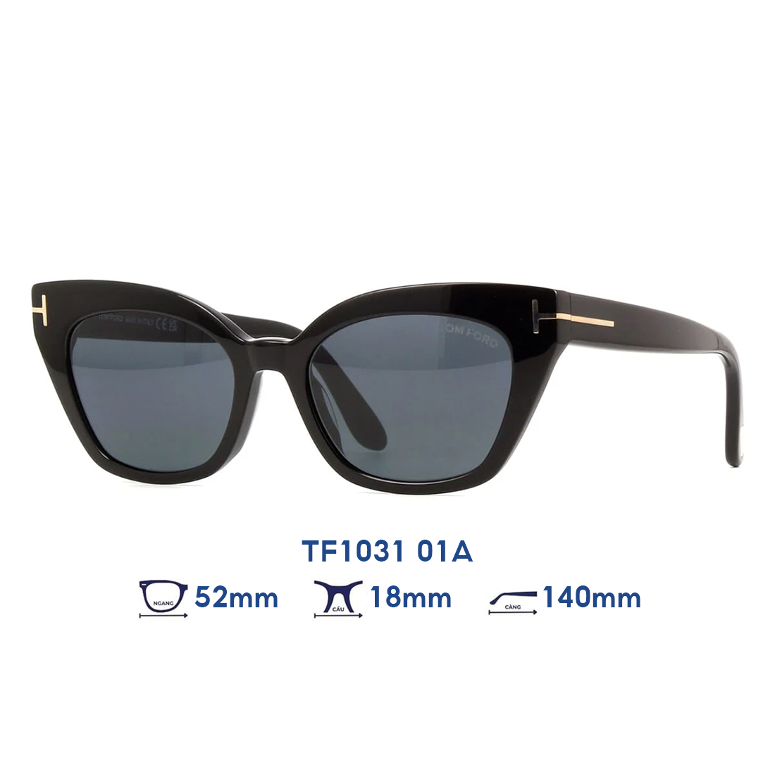  Kính mát Tom Ford TF1031 01A 