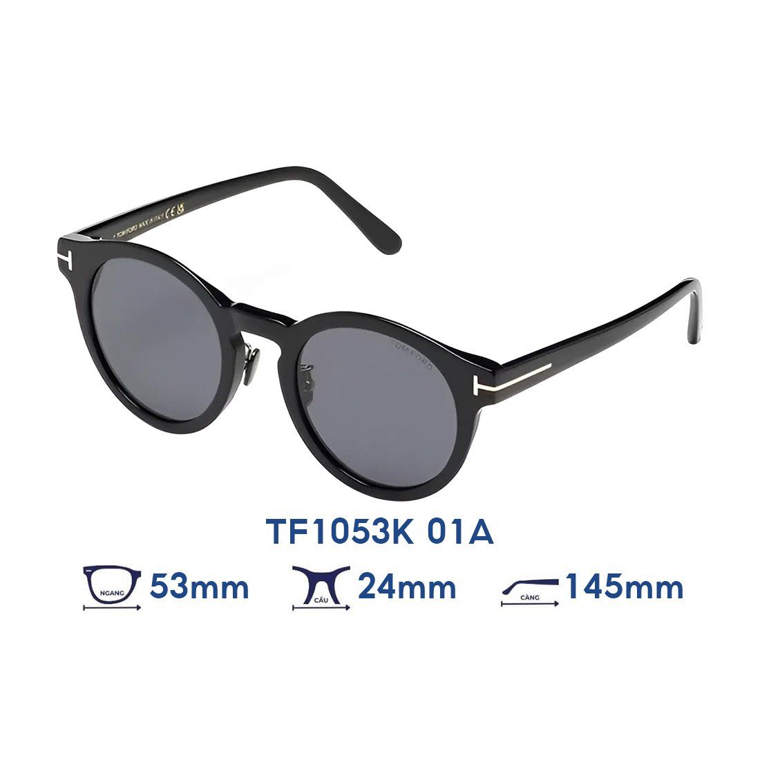  Kính mát Tom Ford TF1053K 01A 