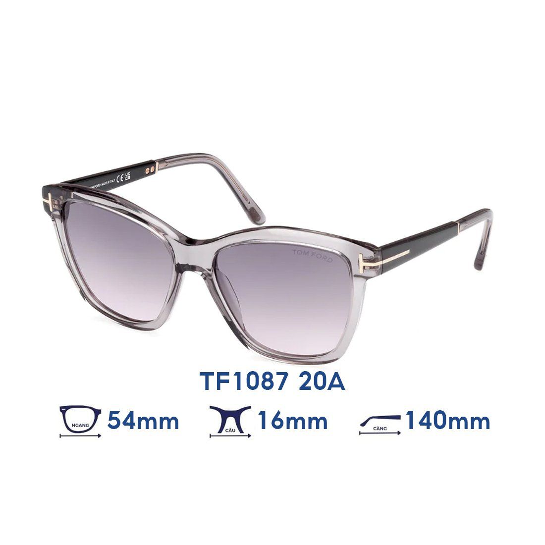  Kính mát Tom Ford TF1087 20A 