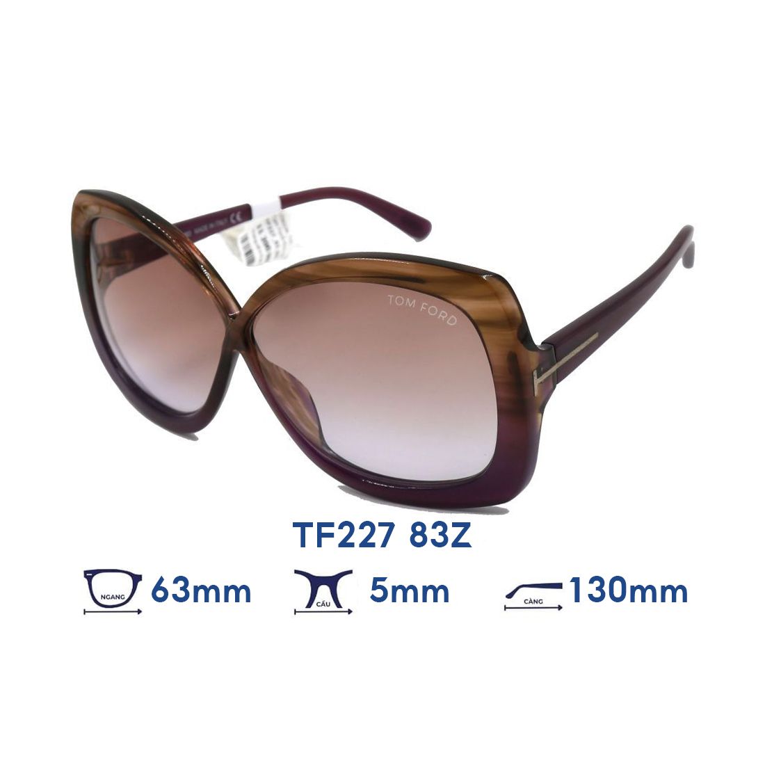  Kính mát Tom Ford TF227 83Z 