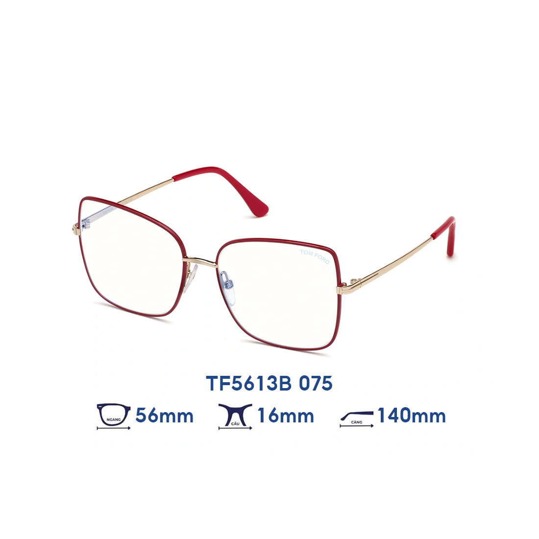  Gọng kính Tom Ford TF5613B 075 