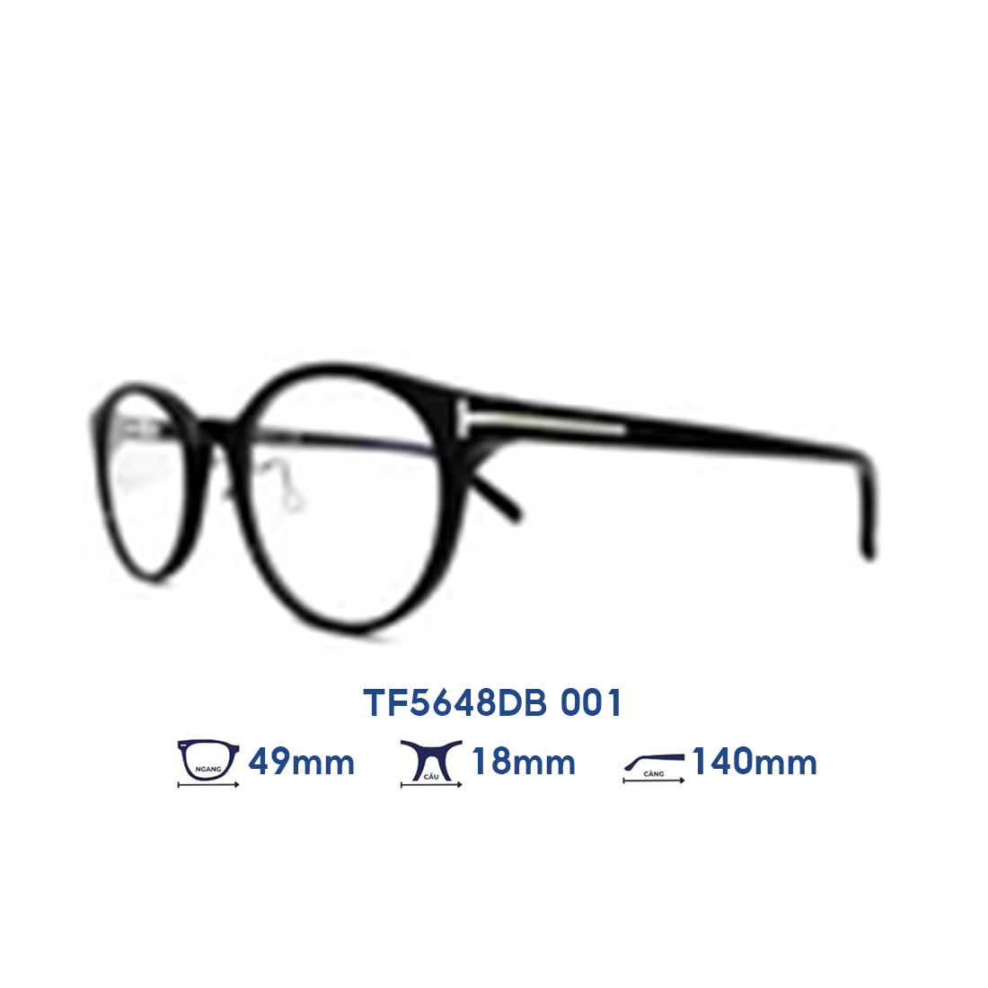 Gọng kính TOM FORD TF5648DB 001