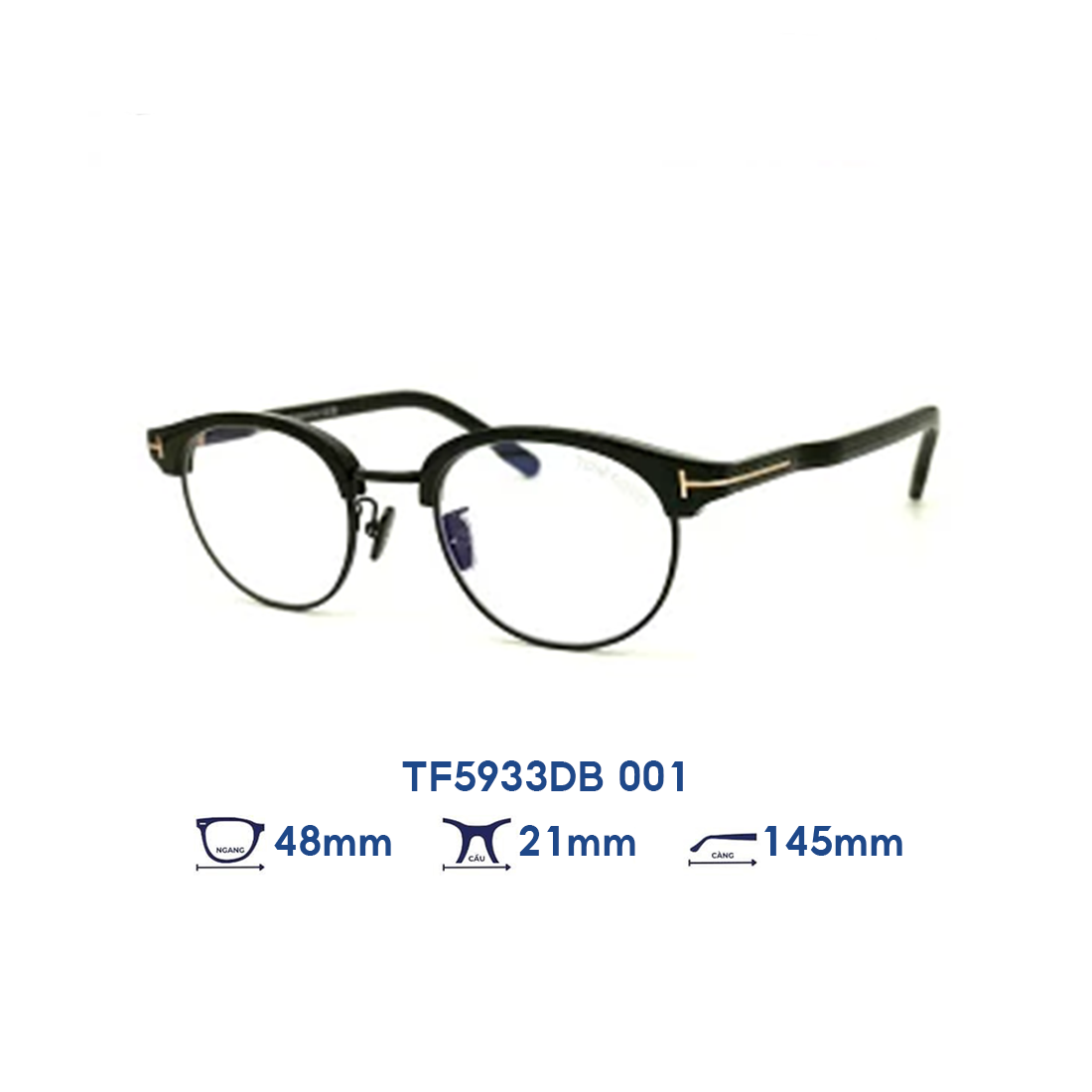  Gọng kính Tom Ford TF5933DB 001 