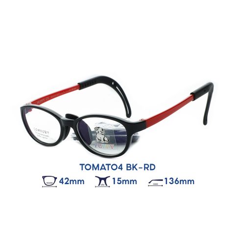 Gọng kính trẻ em kids PUPPY TOMATO4 BK-RD