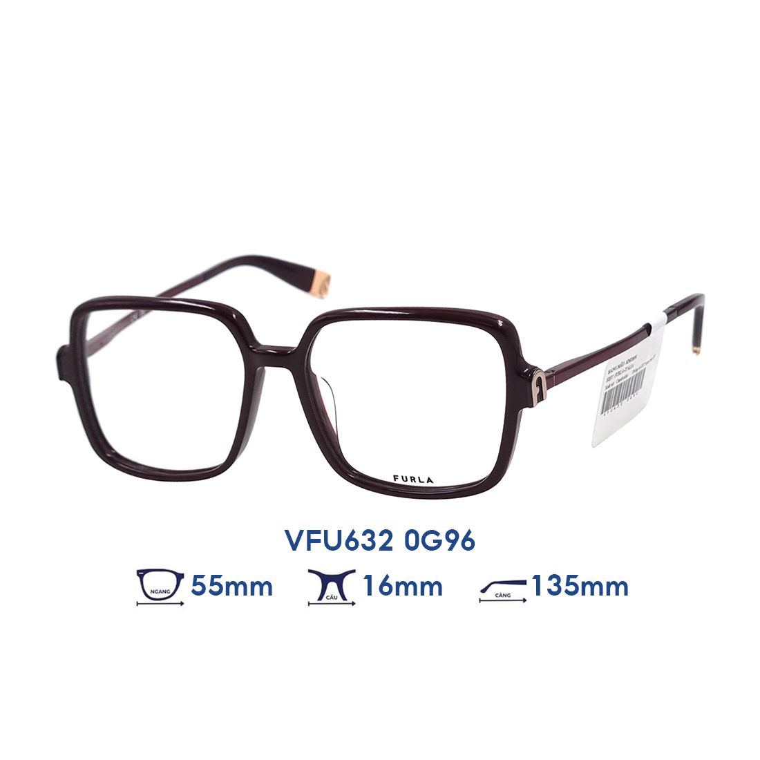  Gọng kính FURLA VFU632 0G96 
