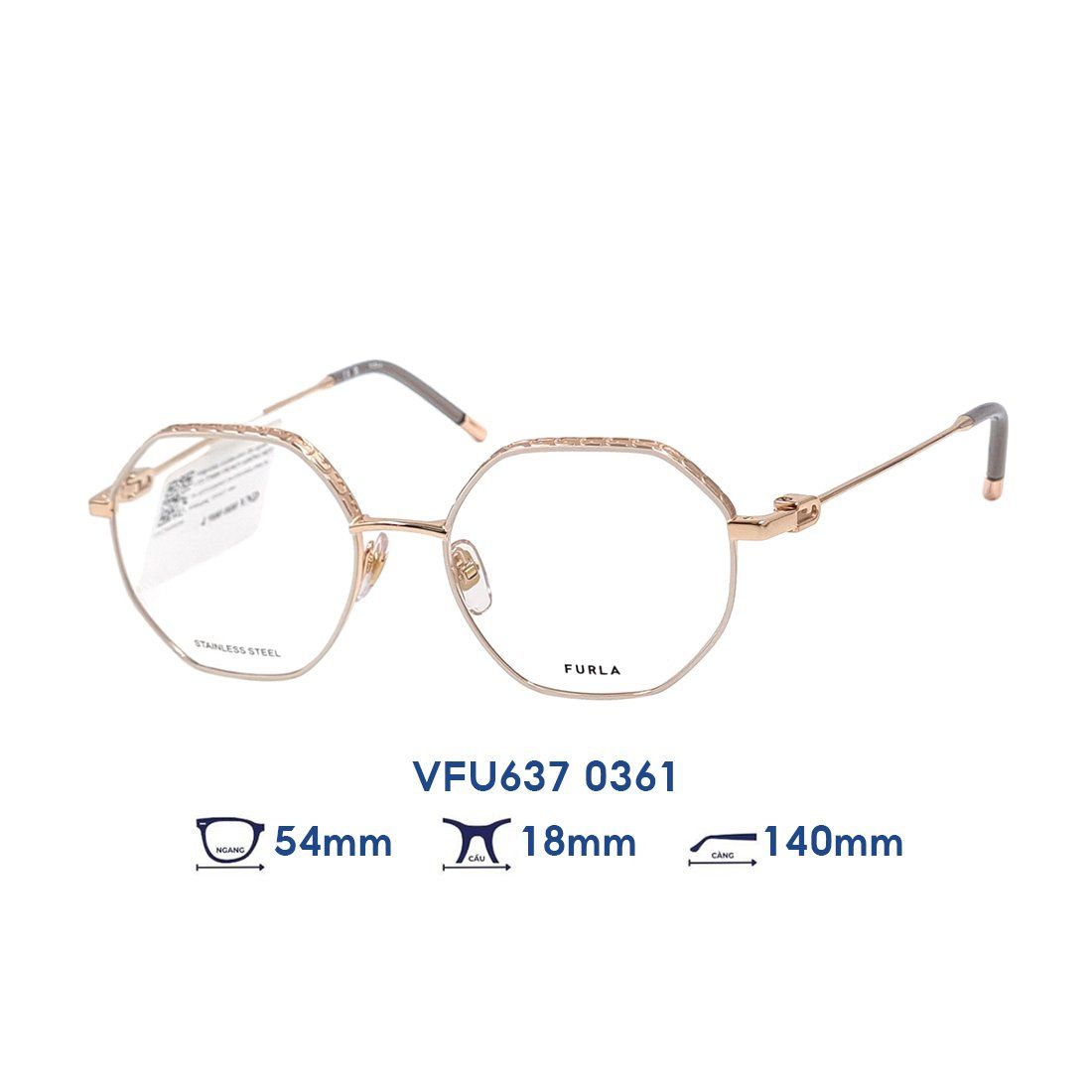 Gọng kính FURLA VFU637 0361