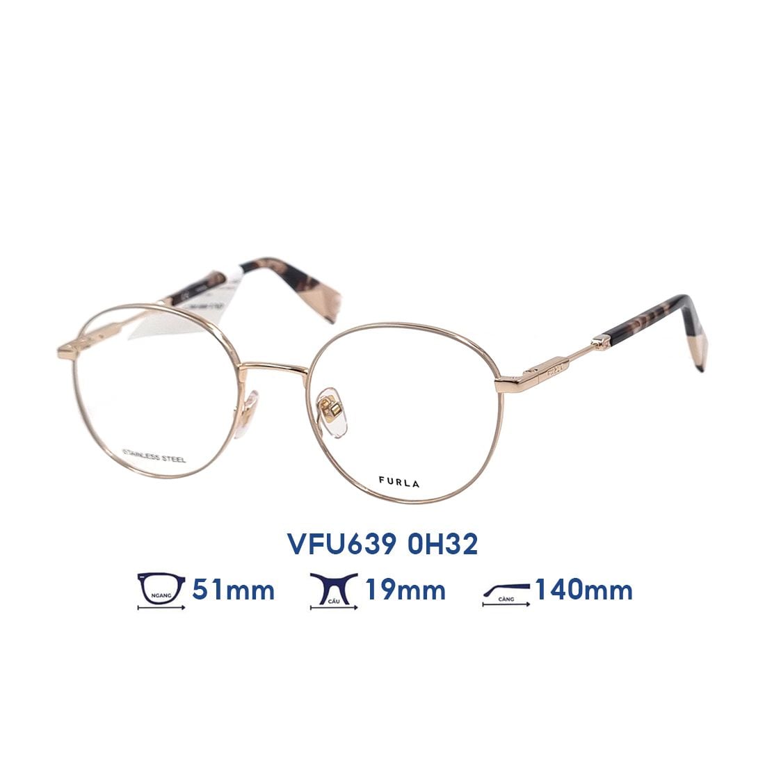  Gọng kính FURLA VFU639 0H32 
