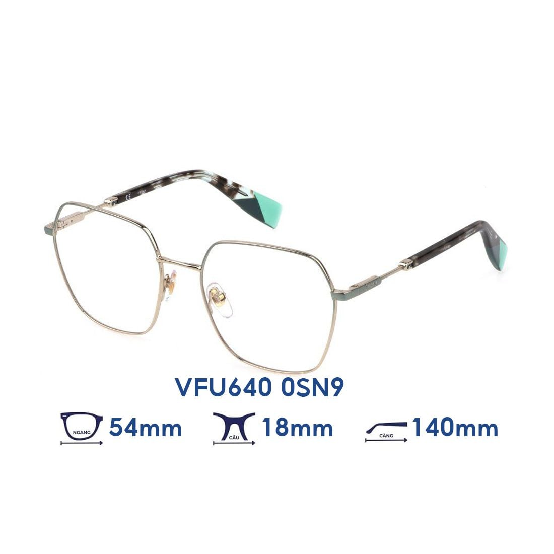  Gọng kính FURLA VFU640 0SN9 