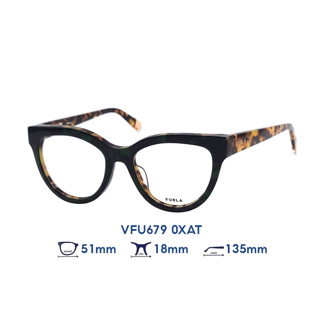  Gọng kính FURLA VFU679 0XAT 