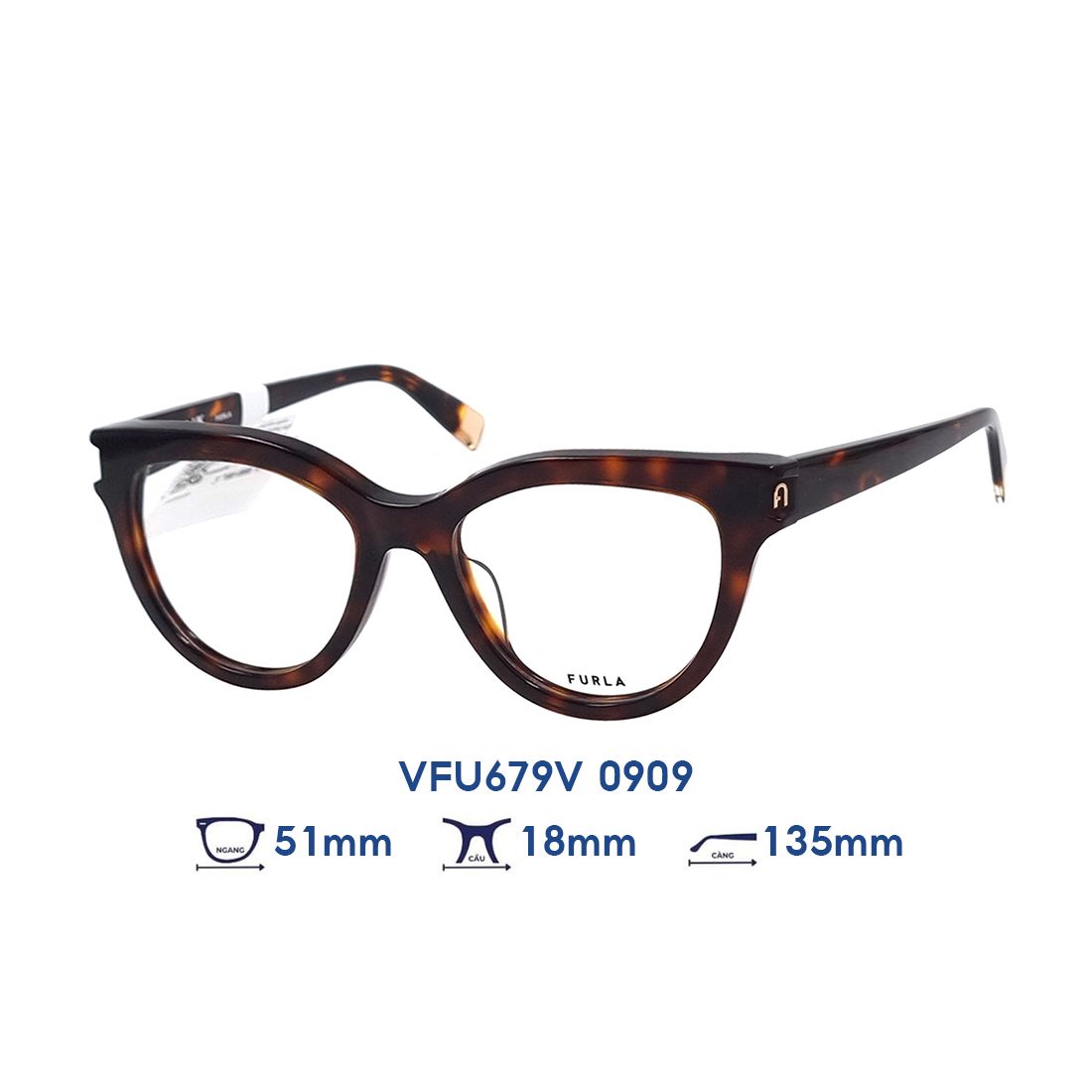  Gọng kính FURLA VFU679V 0909 