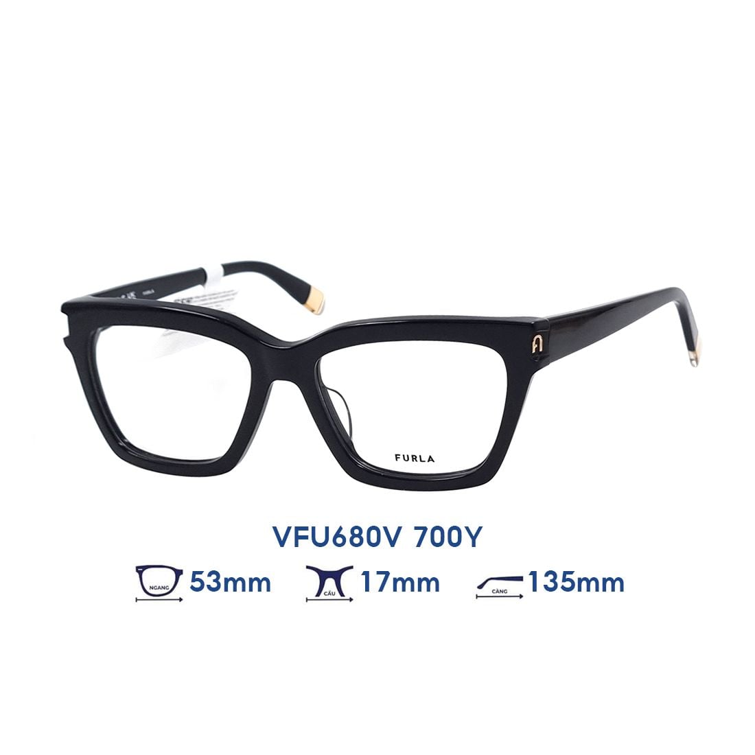  Gọng kính FURLA VFU680V 700Y 