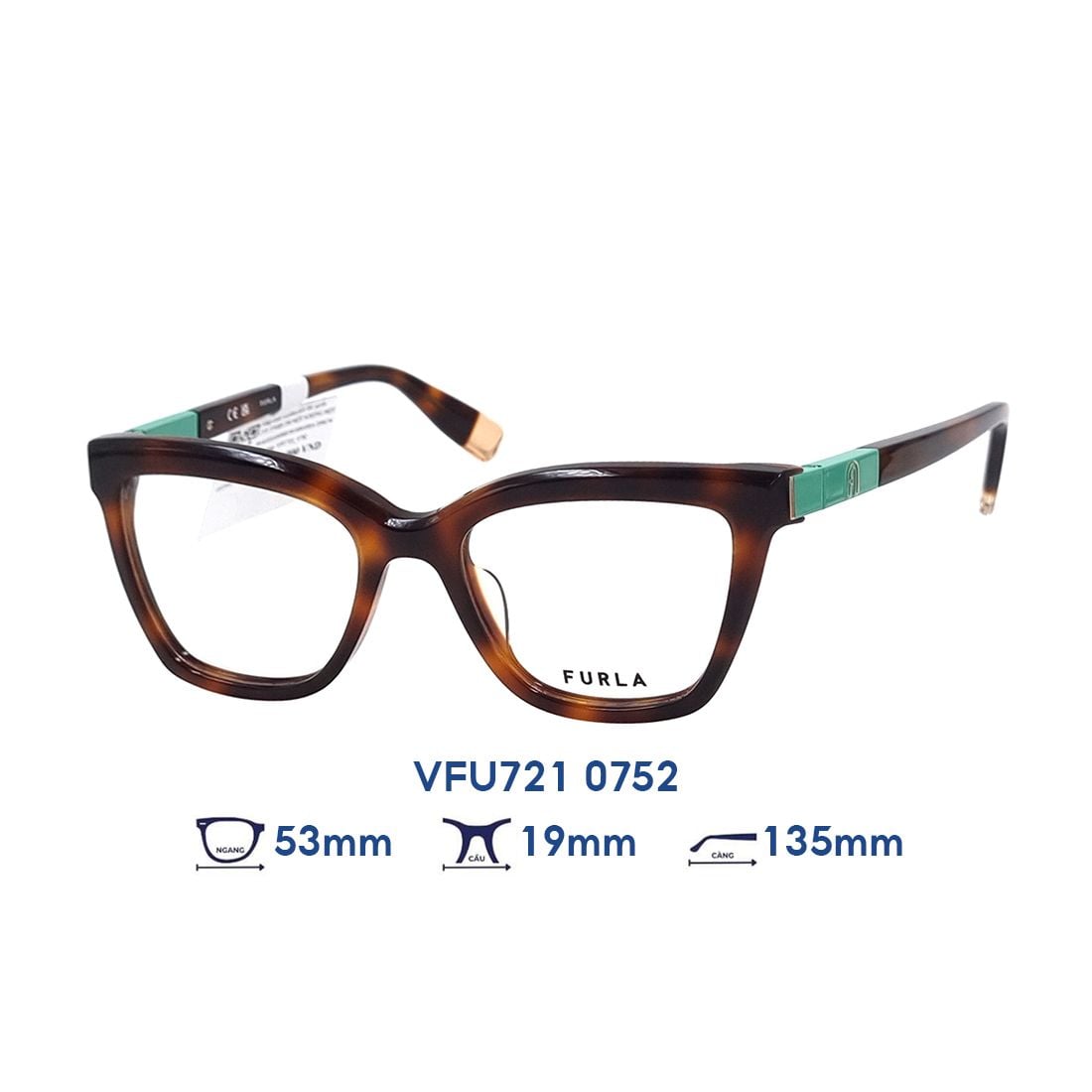  Gọng kính FURLA VFU721 0752 