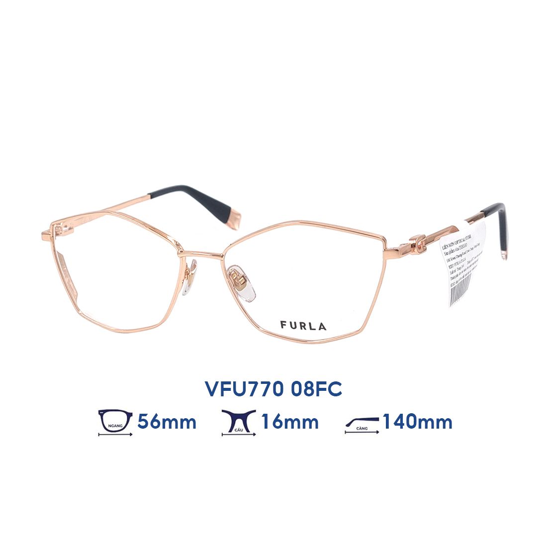  Gọng kính FURLA VFU770 08FC 