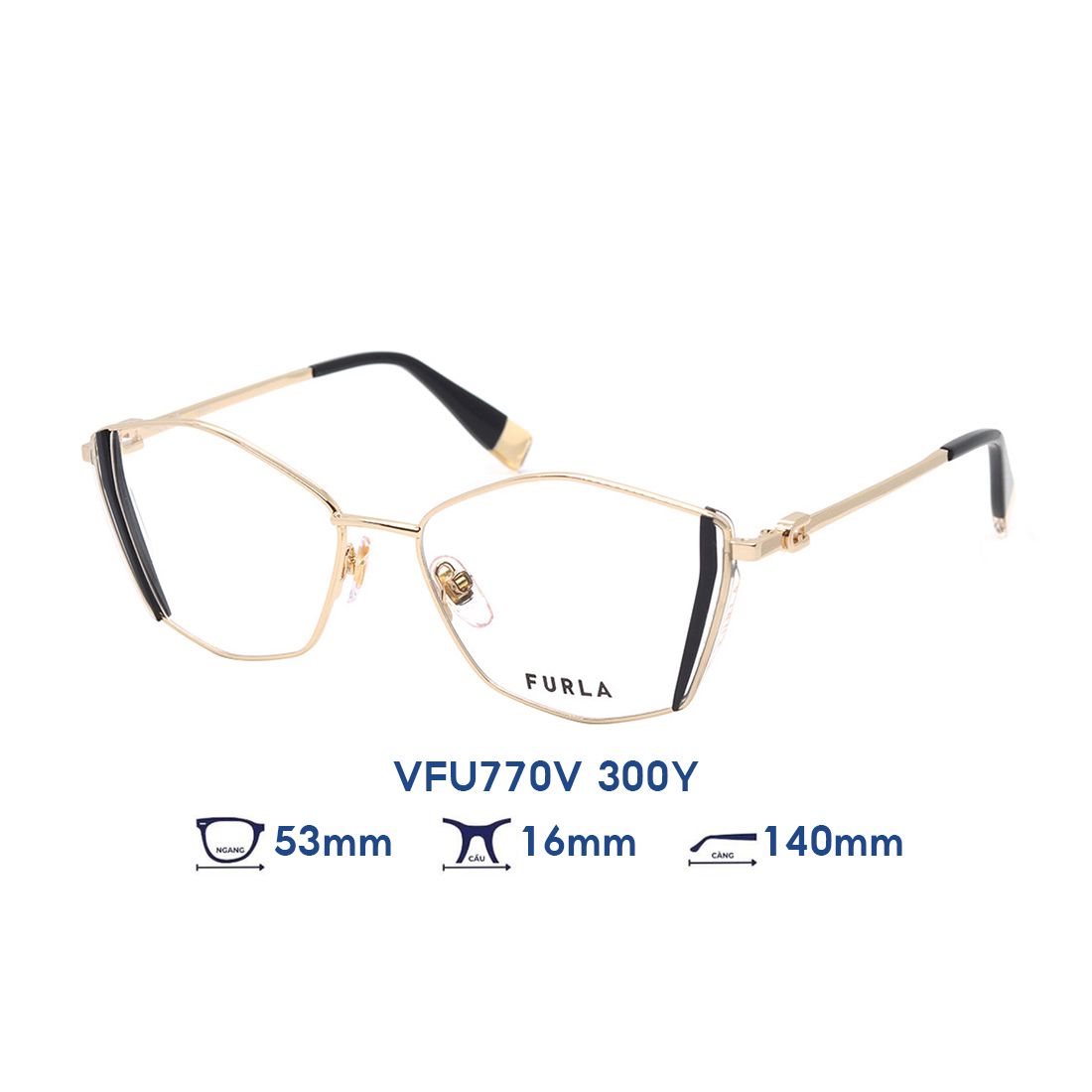  Gọng kính FURLA VFU770V 300Y 