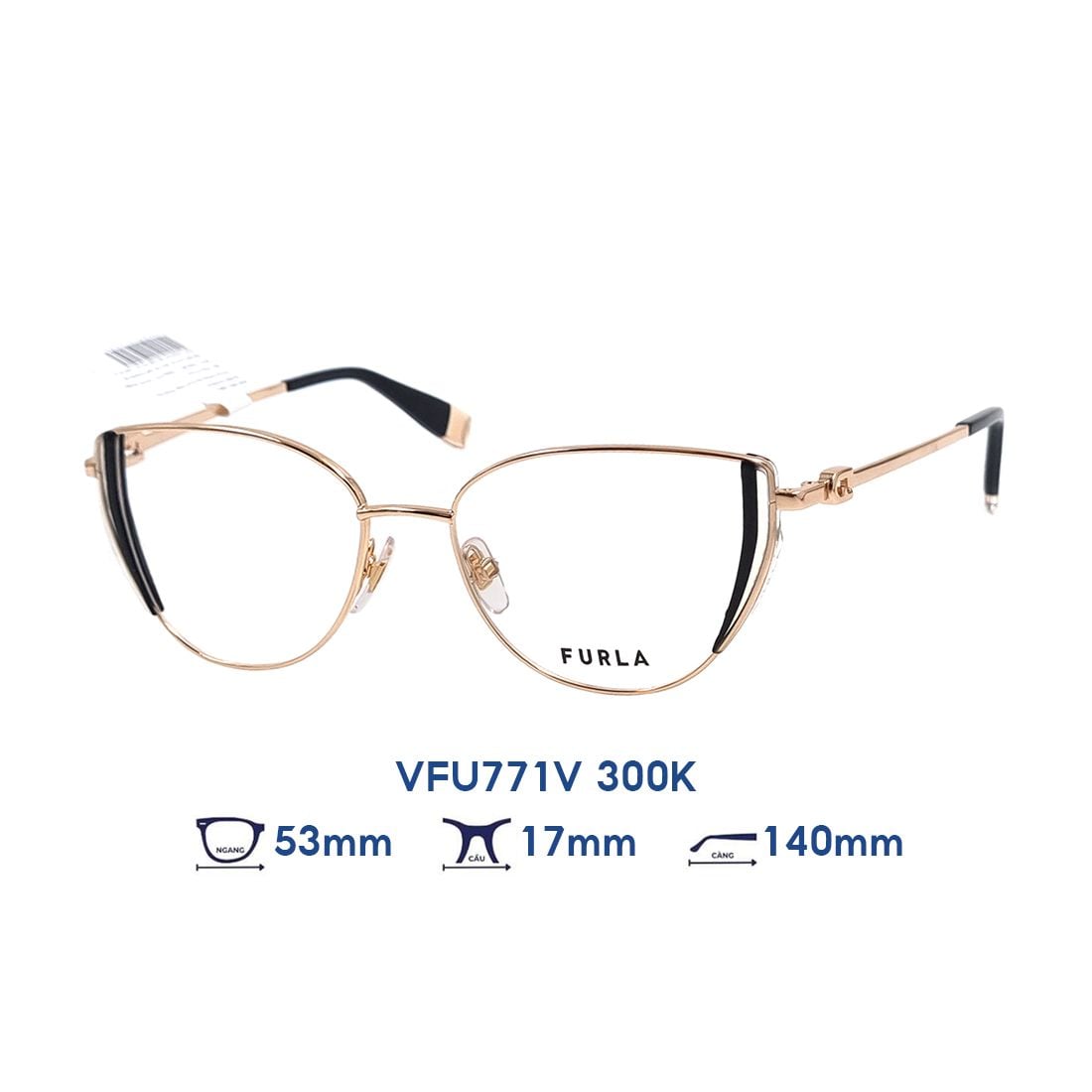 Gọng kính FURLA VFU771V 300K