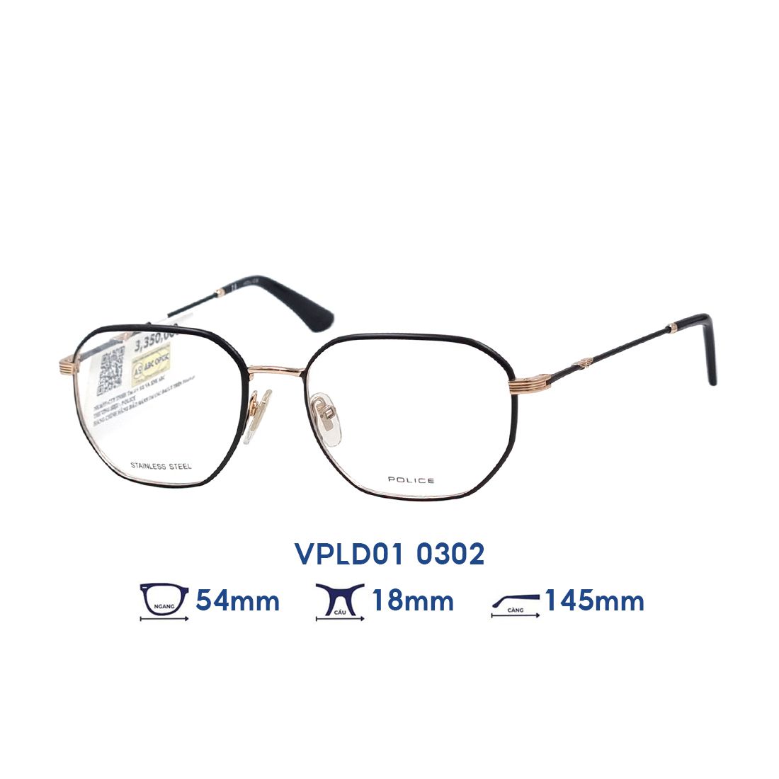  Gọng kính POLICE VPLD01 540302 